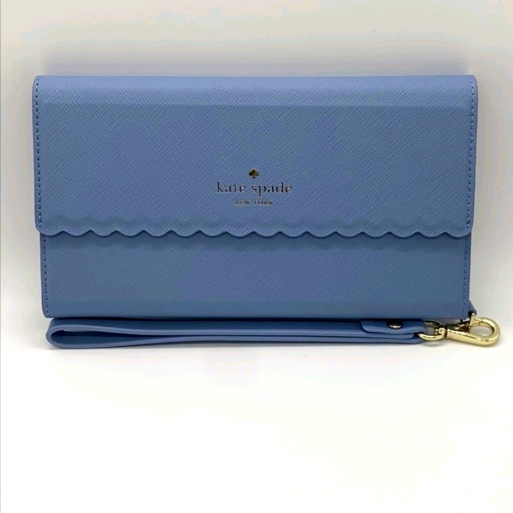 Kate Spade scalloped edge phone case & wristlet